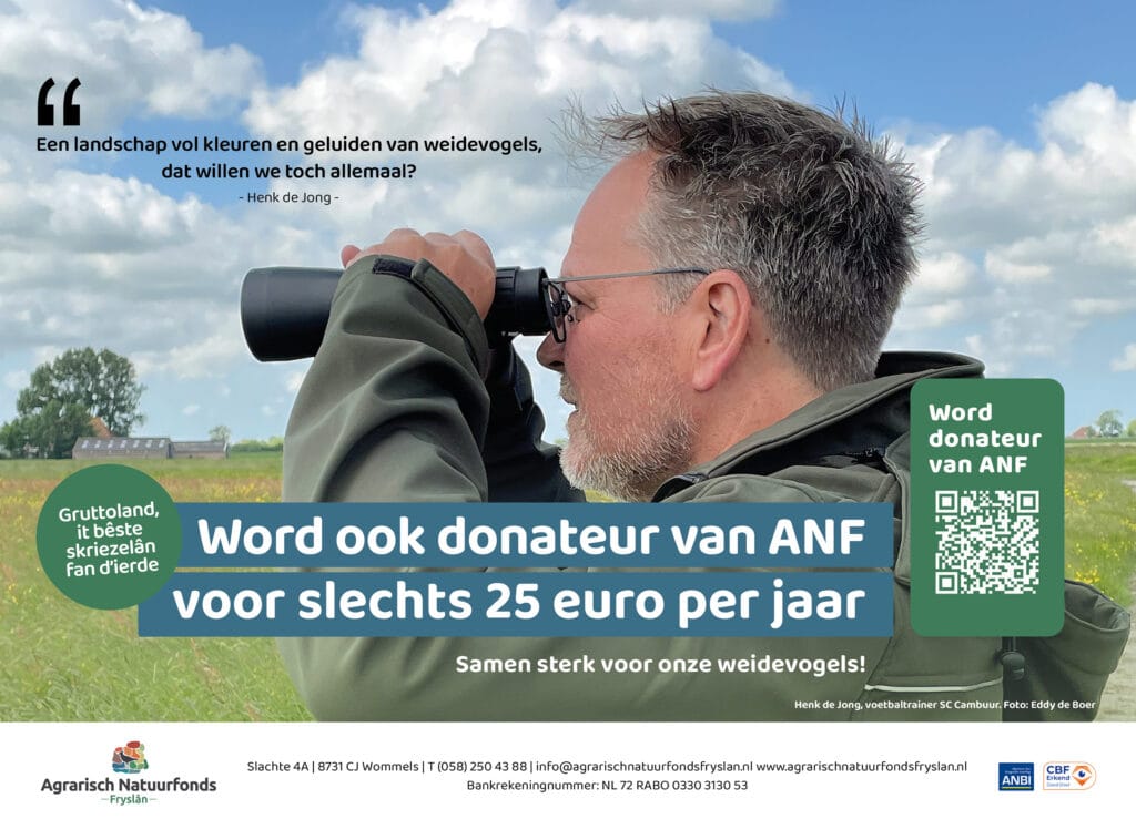 ANF Gruttoland donateursadvertentie Henk de Jong