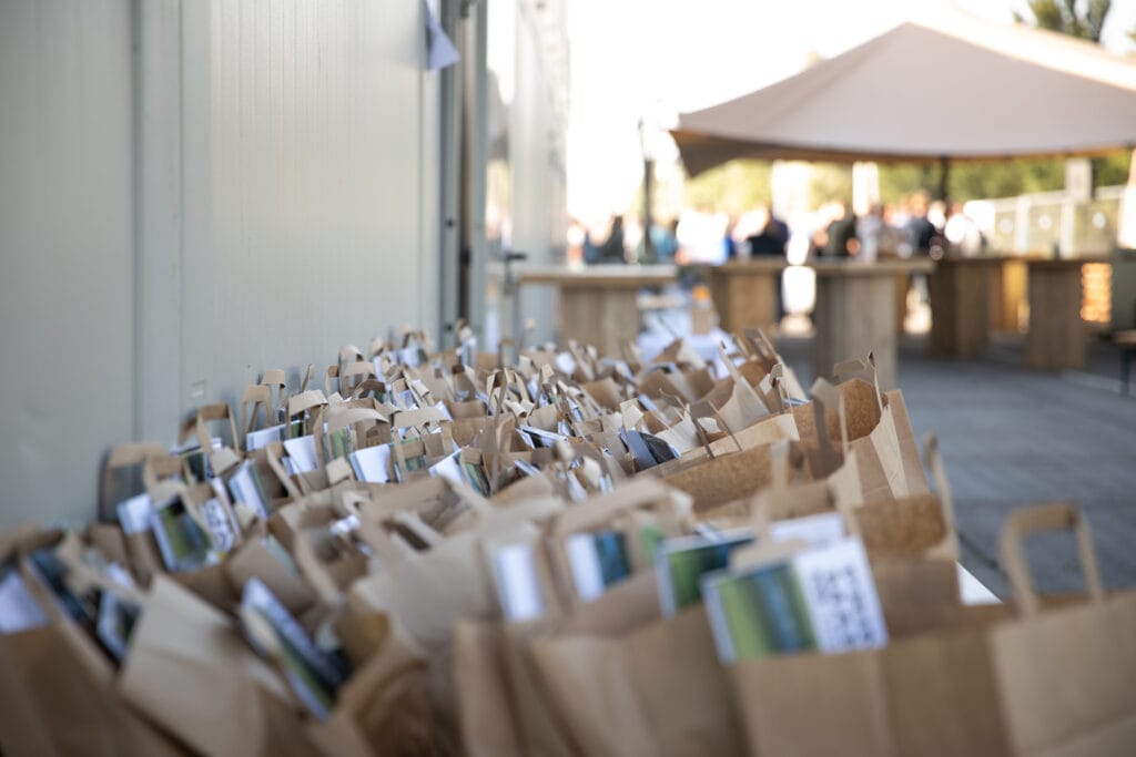 Goodie bags opening Rijkswaterstaat omgevingscommunicatie