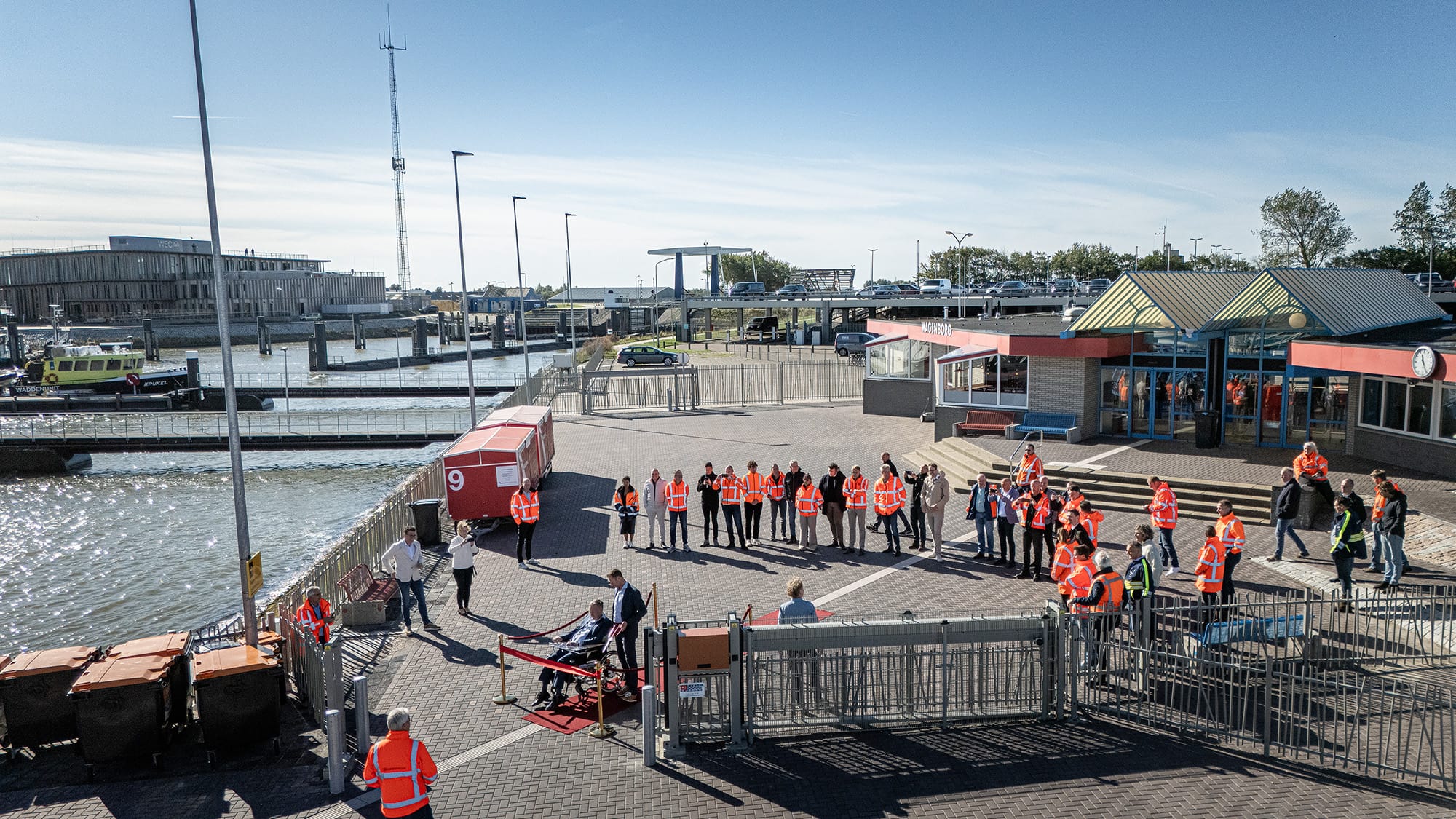 Waddenveerhavens oplevering project Rijkswaterstaat