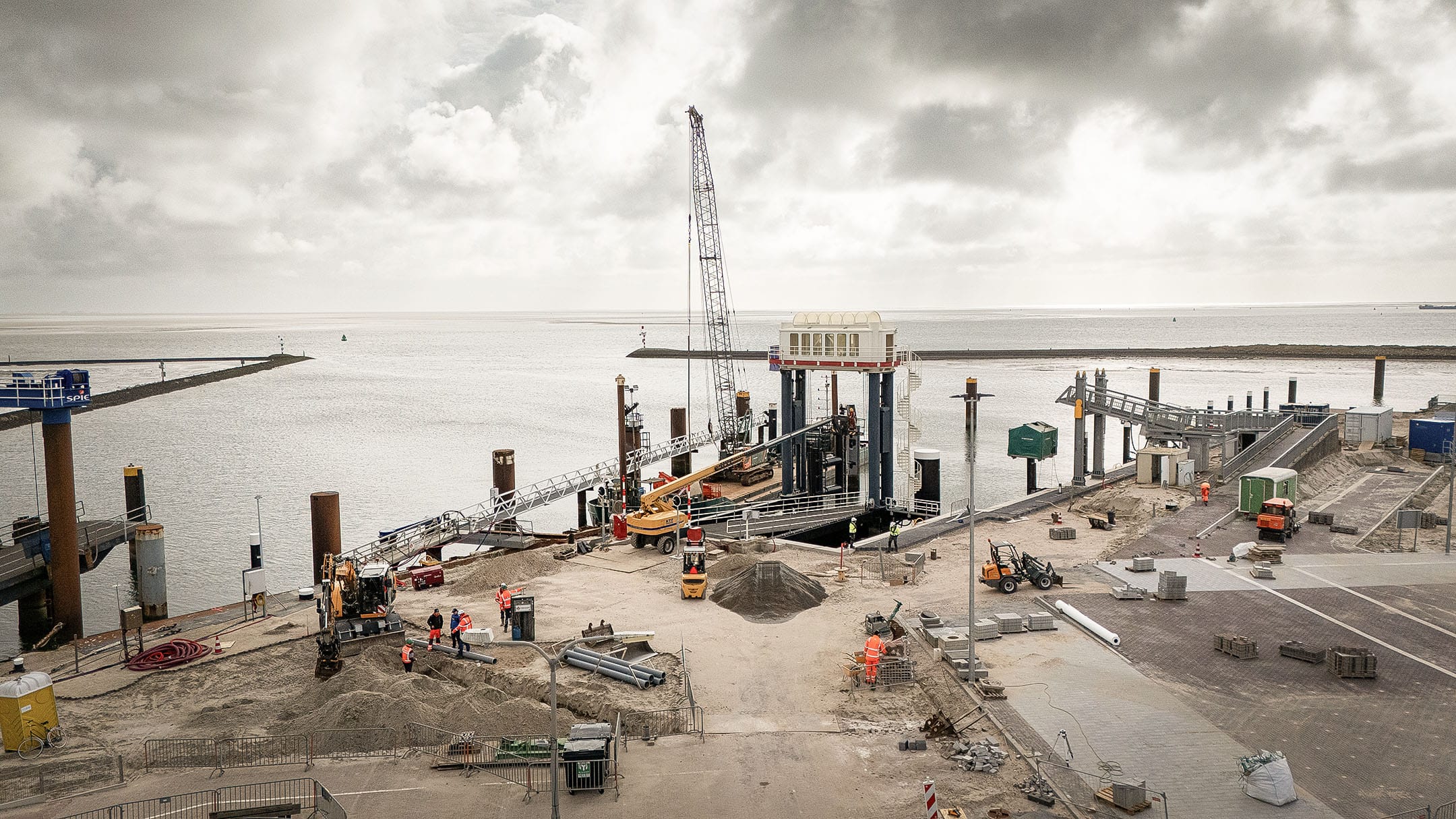 Communicatie rond werkzaamheden aan de veerhaven Terschelling